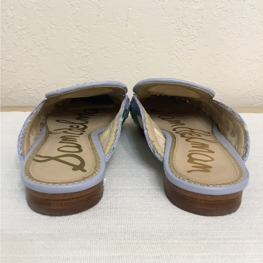 Sam Edelman Linnie Crochet Mule Loafers in Lavender, Pale Green and Cream Sz.9 - Picture 5 of 10